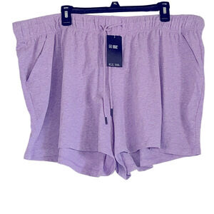 Lavender Women's Athletic Shorts, NWT, Plus Size 3X
